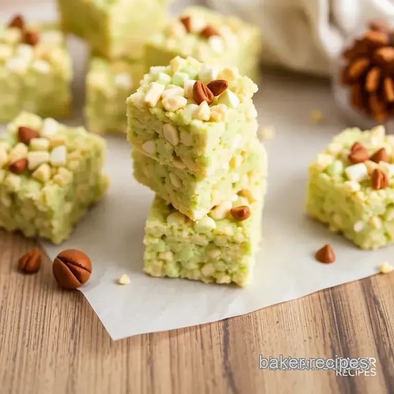 Pistachio Krispie Treats: A Nutty Twist on a Classic Favorite! presentation