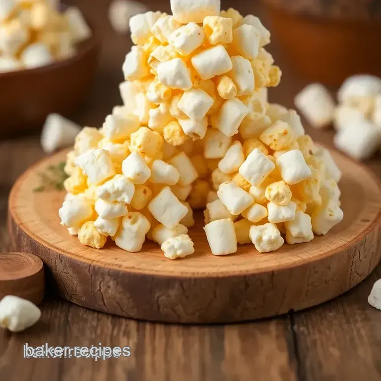 Popcorn Crunch with Buttery Marshmallows presentation