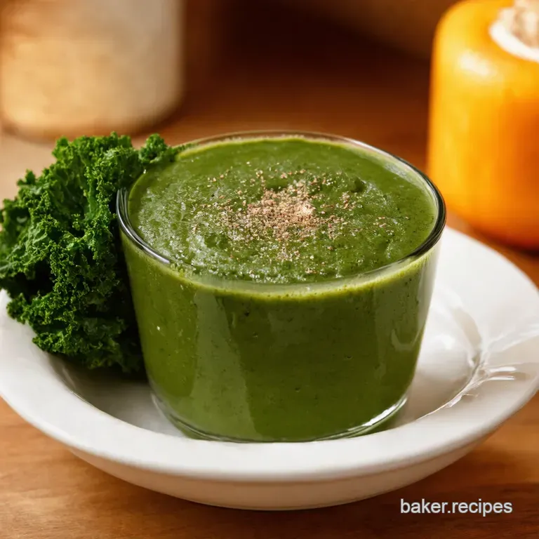 Popeyes Powerup Kale Smoothie presentation
