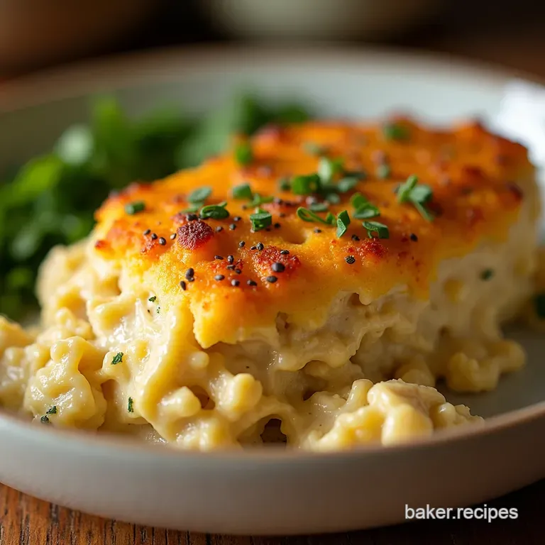 Poppy Seed Chicken Casserole a Creamy Crunchy Classic Reimagined presentation
