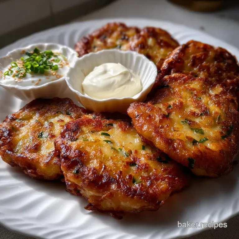 Korean Hotteok Potato Cheese Pancakes Recipe presentation