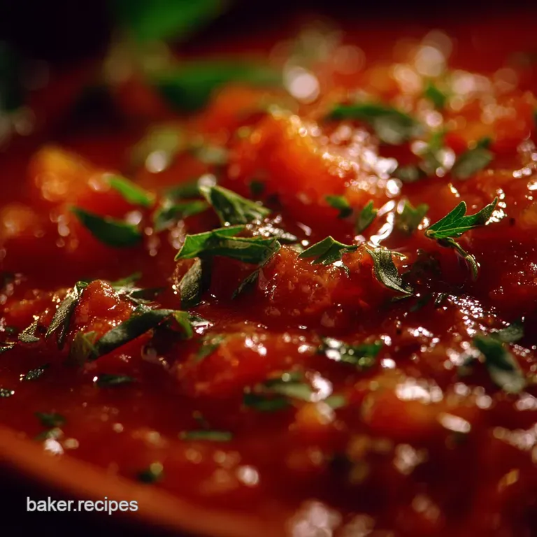 Chili Tomato Sauce the Fiery Robust Slowsimmered Recipe presentation