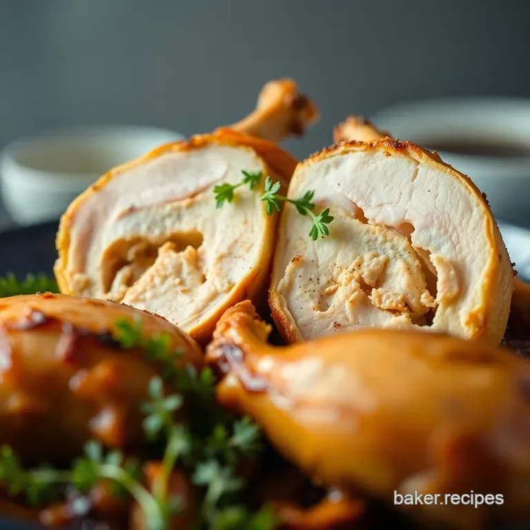 Proper Roast Chicken Hindquarters with Garlic & Herb Crust