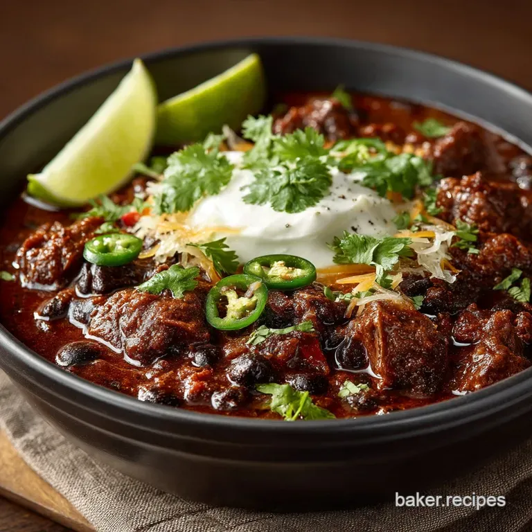 The Best of Both Worlds Smoky Black Bean and Beef Chili