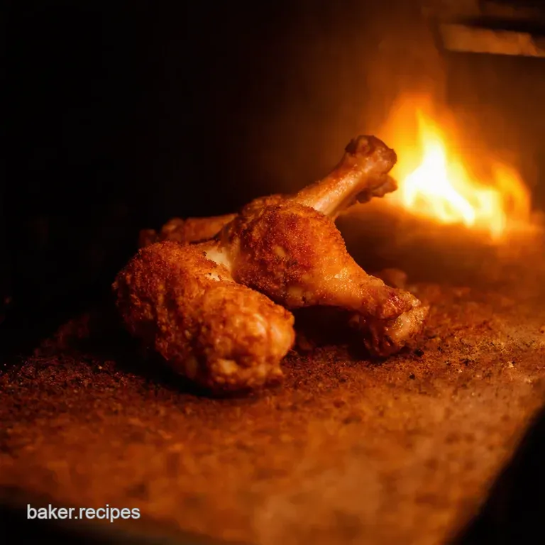 Pubstyle Crispy Ovenbaked Chicken Legs presentation