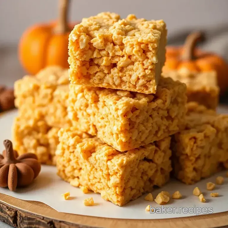 Pumpkin Spice Rice Krispies Treats: A Seasonal Delight presentation