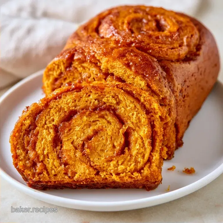 Pumpkin Roll Bread: Soft Cinnamon Swirls