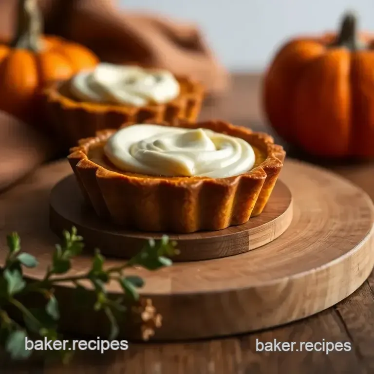 Decadent Pumpkin Tarte with Creamy Filling presentation