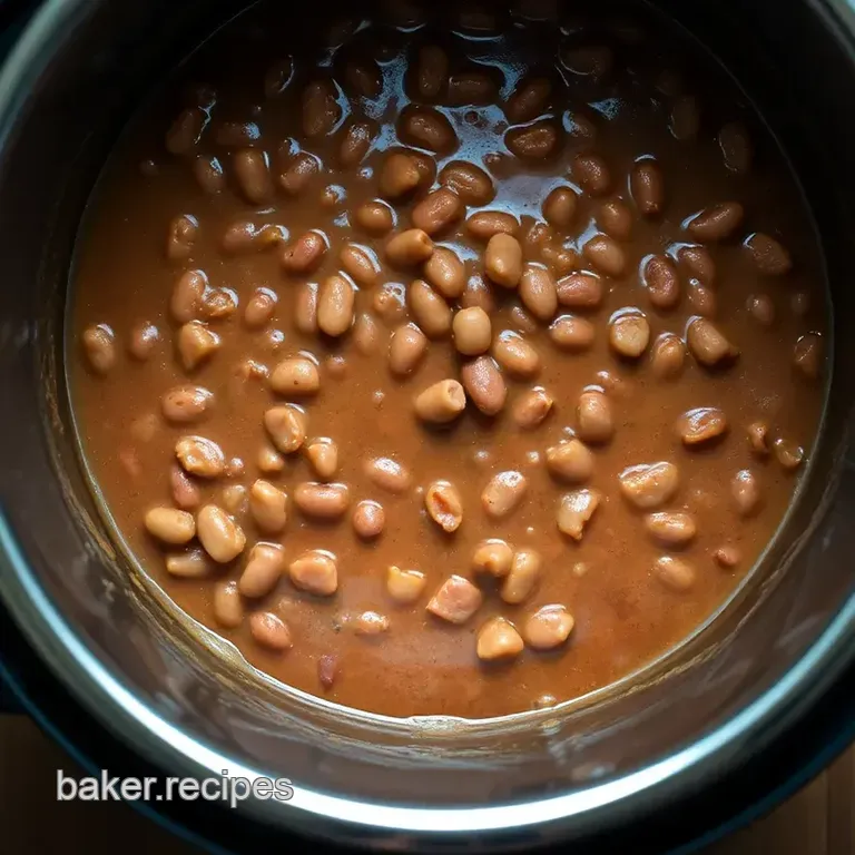 Quick and Creamy Instant Pot Refried Beans presentation
