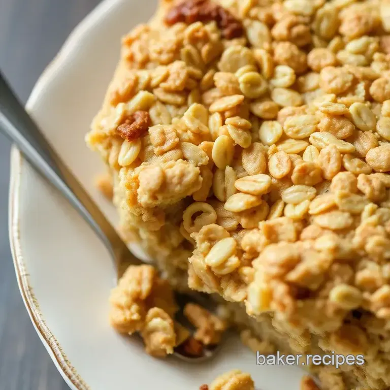 Baked Oats Recipe (No Banana) presentation