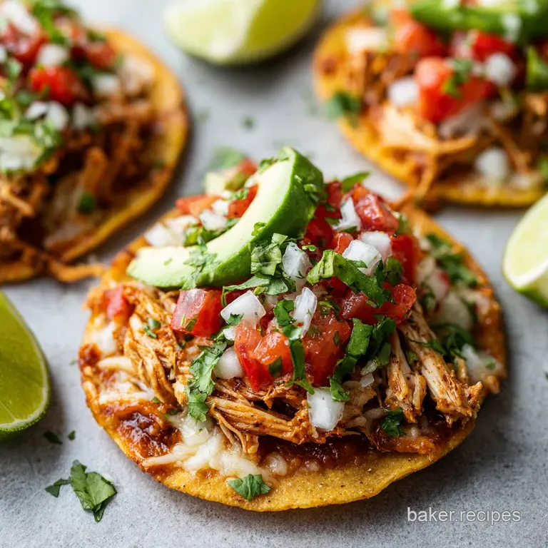 Quick Chicken Tostadas