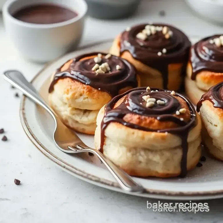 Quick Chocolate Espresso Cinnamon Rolls presentation