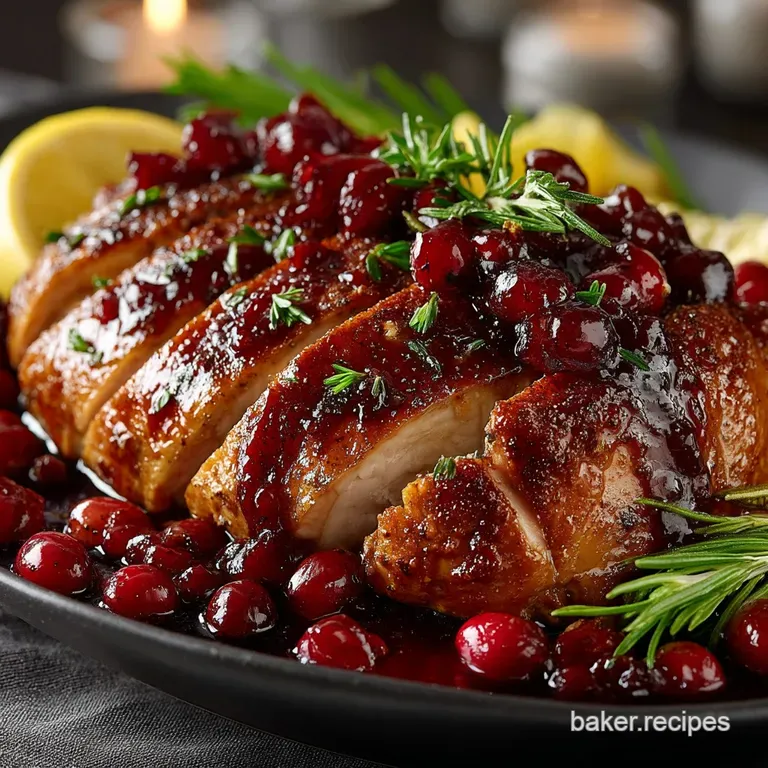 Effortless Cranberry and Orange Glaze the Secret to a Perfect Roast presentation