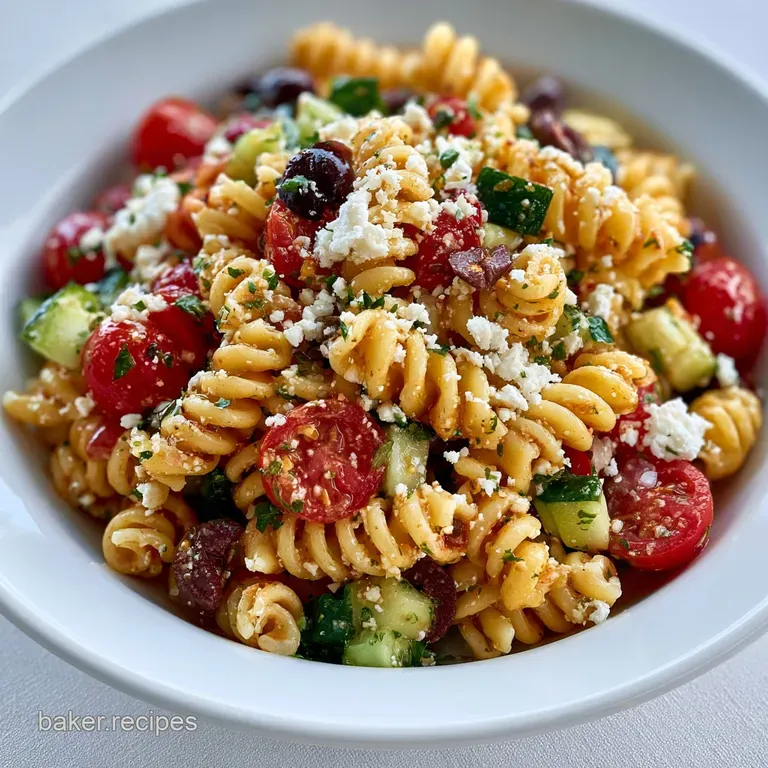 Quick Greek Pasta Salad: Zesty and Fresh