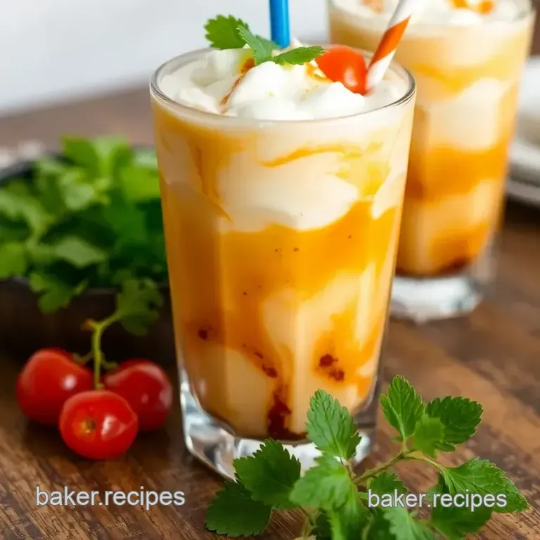 Mexican Soda Float presentation
