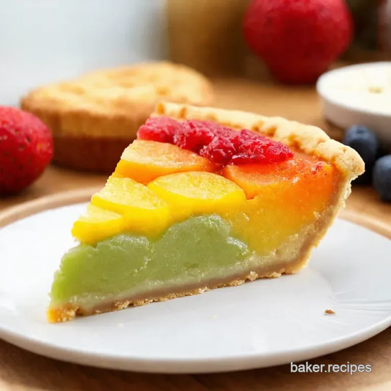 Rainbow Fruit Pizza a Slice of Summer Fun presentation