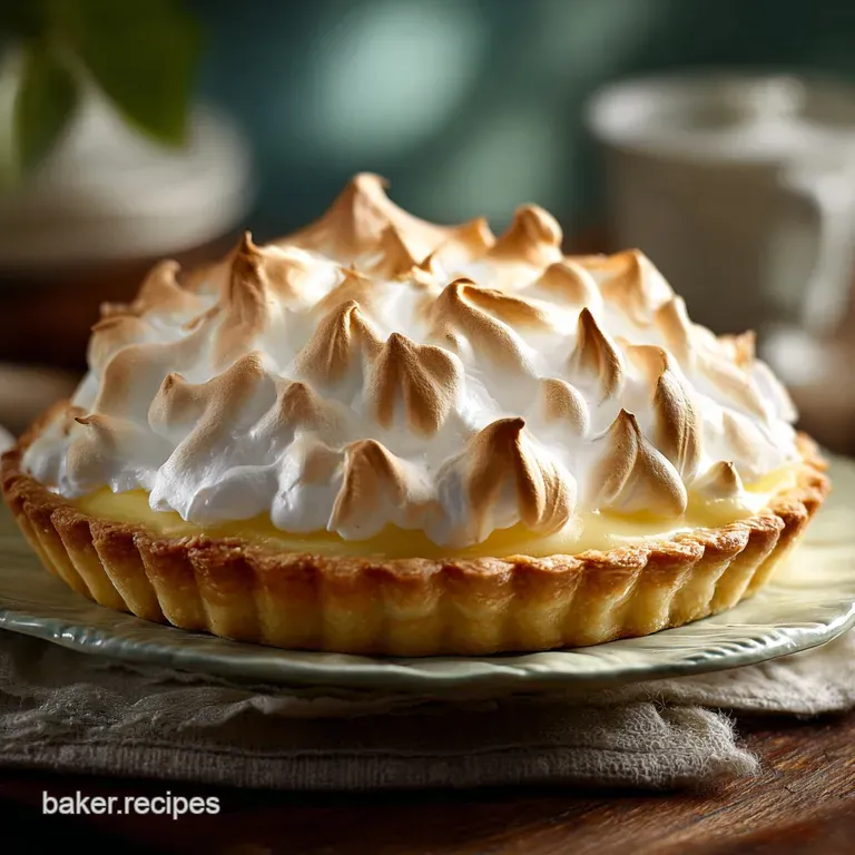 Rainbow Bright Lemon Meringue Pie a Zesty Spectacle presentation
