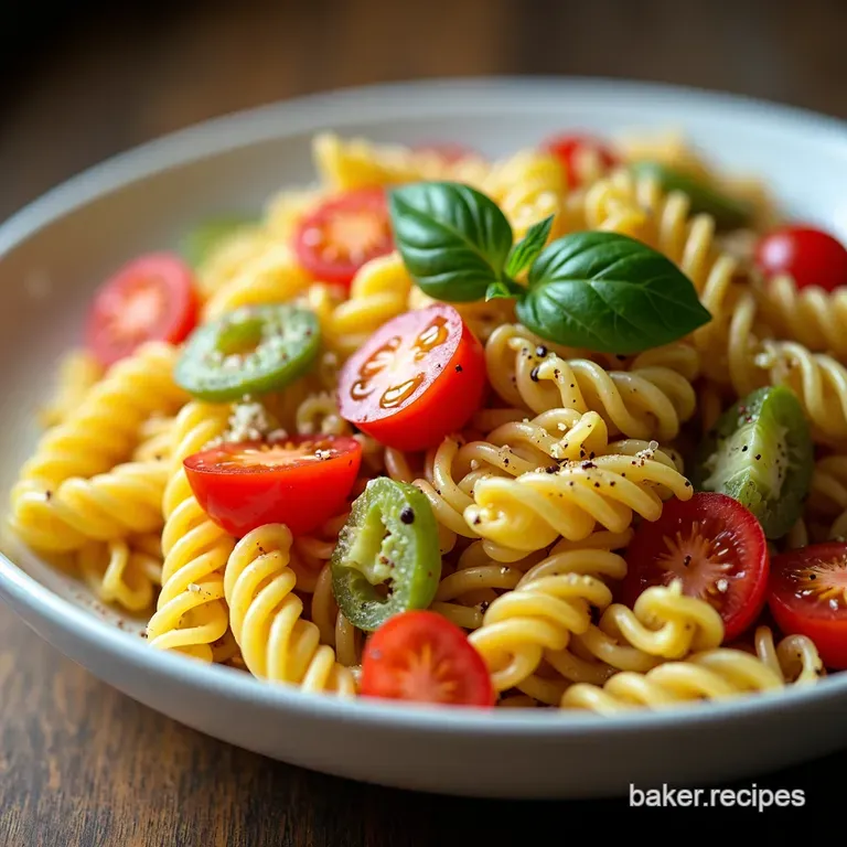 Rainbow Radiatore The Ultimate TriColor Pasta Salad