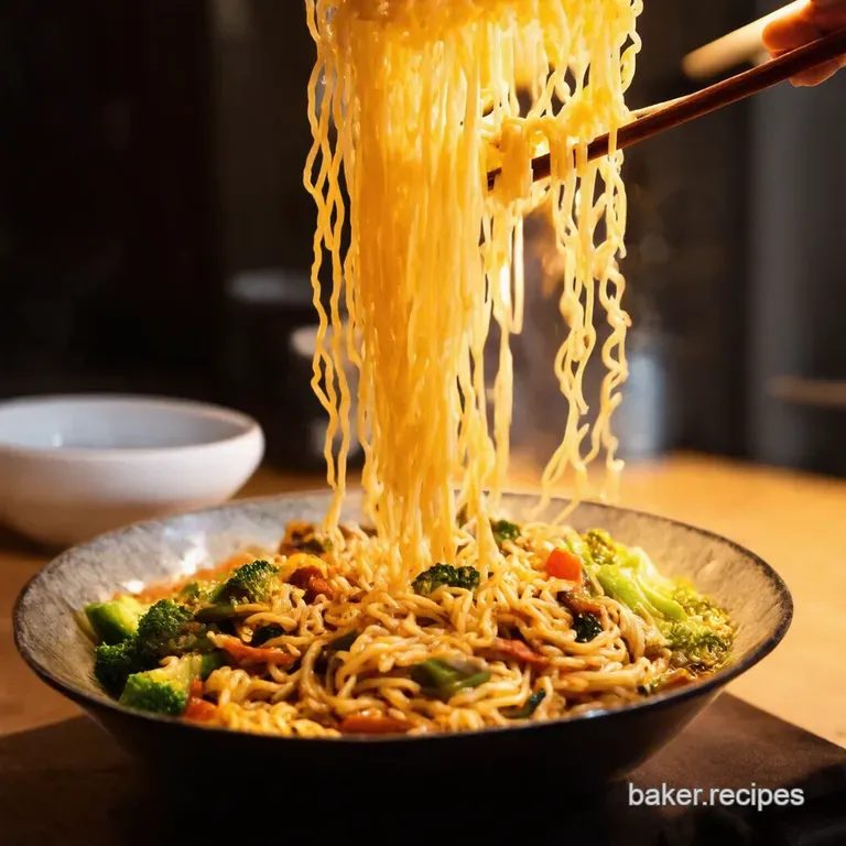 Ramen Noodle Stirfry Fiesta presentation