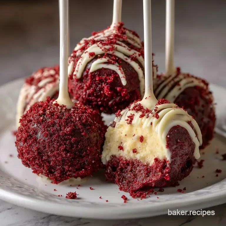 Red Velvet Cake Pops: the Ultimate Treat presentation