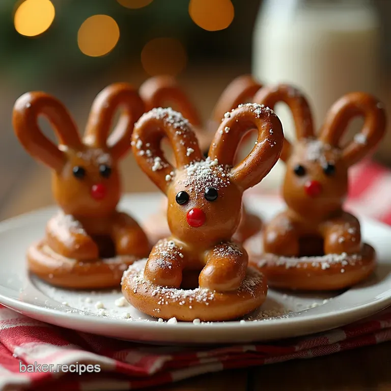 Reindeer Antler Pretzels presentation