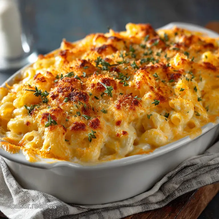 Baked Macaroni and Cheese: Rich Crunchy