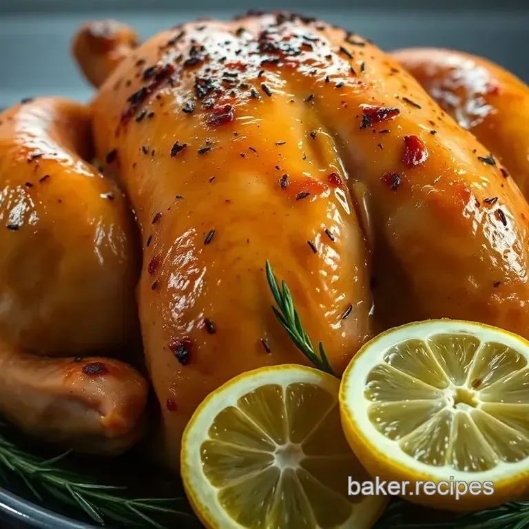 Roast Chicken with Lemon Rosemary & Thyme