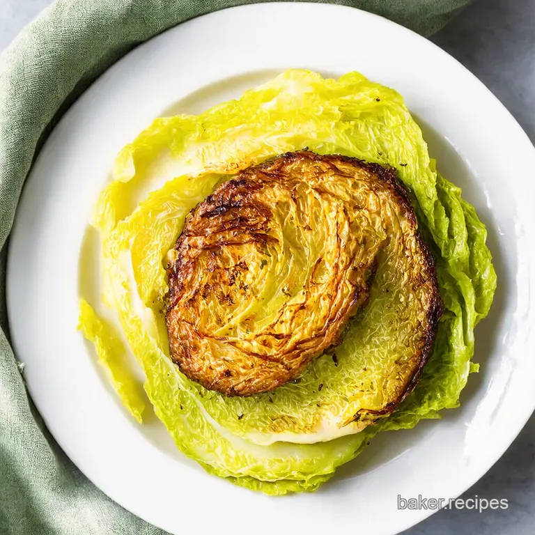 Roasted Cabbage Steaks with LemonHerb Butter
