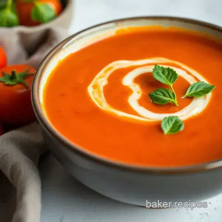 Roasted Tomato Soup: Comfort in a Bowl presentation