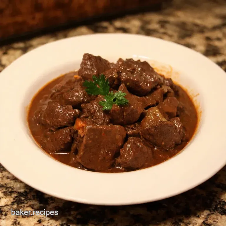 Rustic Beef Bourguignon presentation