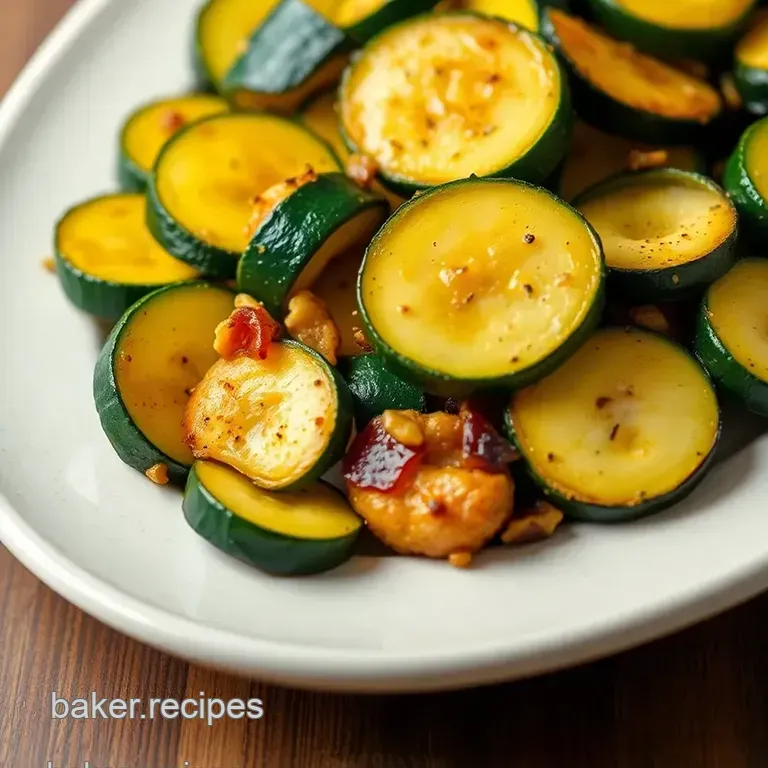 Saut&eacute;ed Zucchini with Garlic Lemon & Herbs presentation