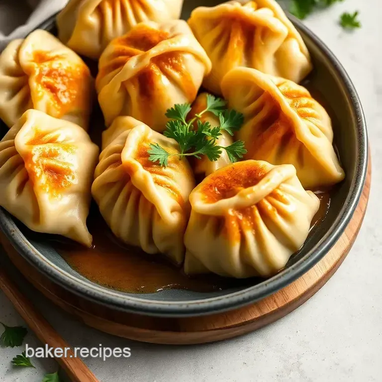 Savory Chicken Dumplings in 80 Minutes presentation