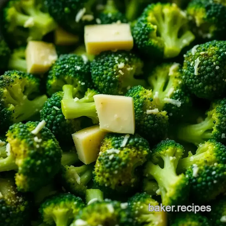 Savory Garlic Butter Frozen Broccoli presentation