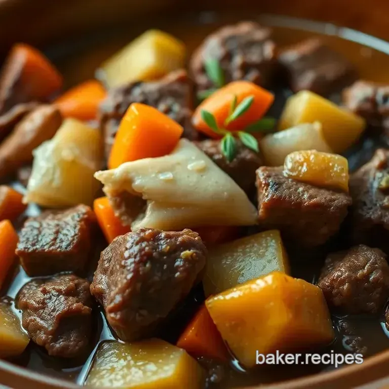 Savory Slow-Cooked Beef Stew with Root Vegetables