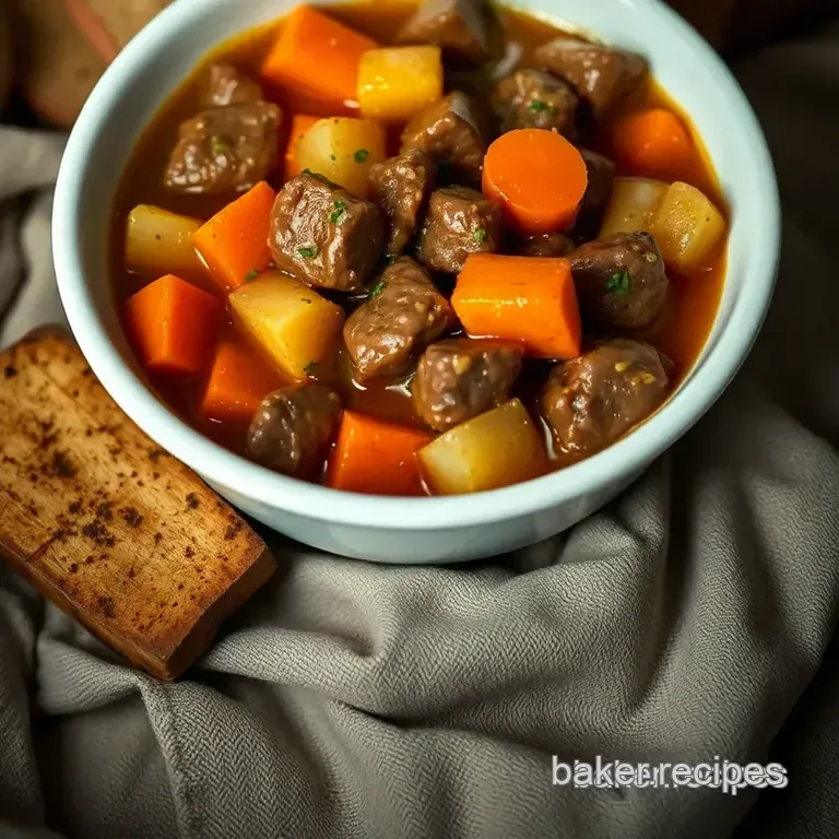 Savory Slow Cooker Beef Stew: a Hearty Classic presentation