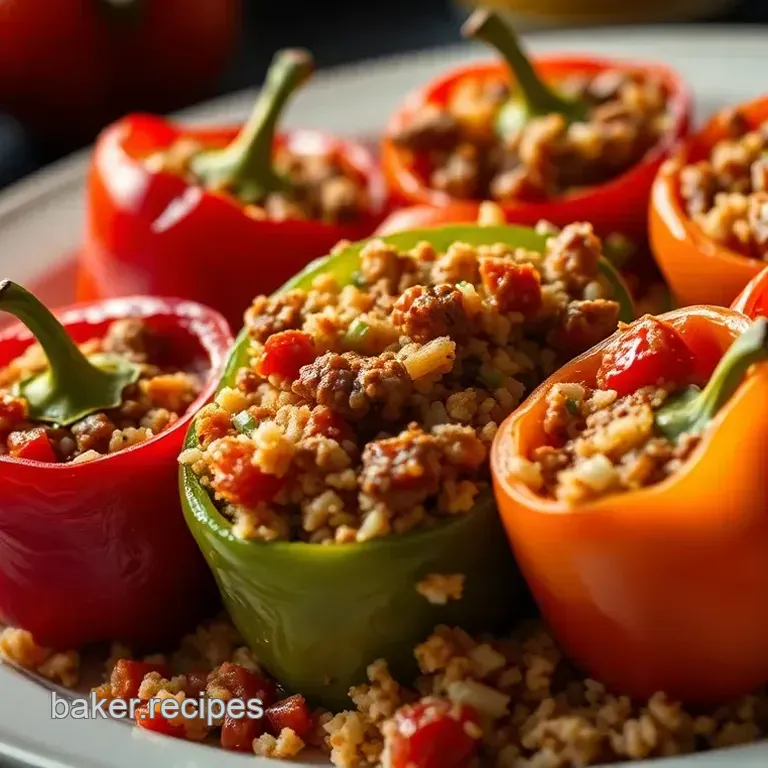 Savory Stuffed Bell Peppers: A Family Favourite