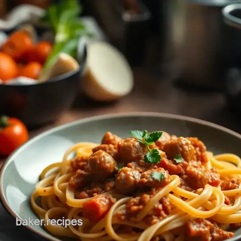 Savoury Italian Sausage Ragu with Pappardelle