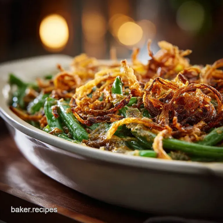 Chefs Heritage Green Bean Casserole with Crispy Shallots