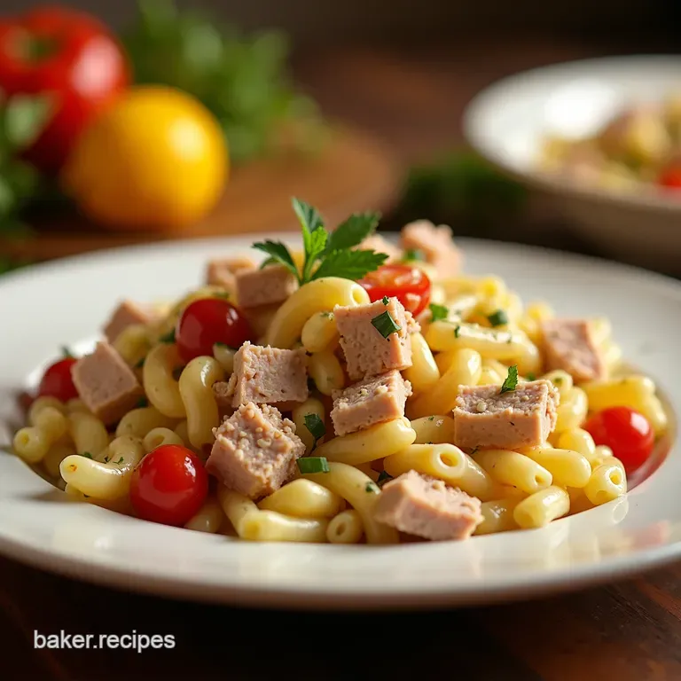 Seaside Tuna Pasta Salad presentation