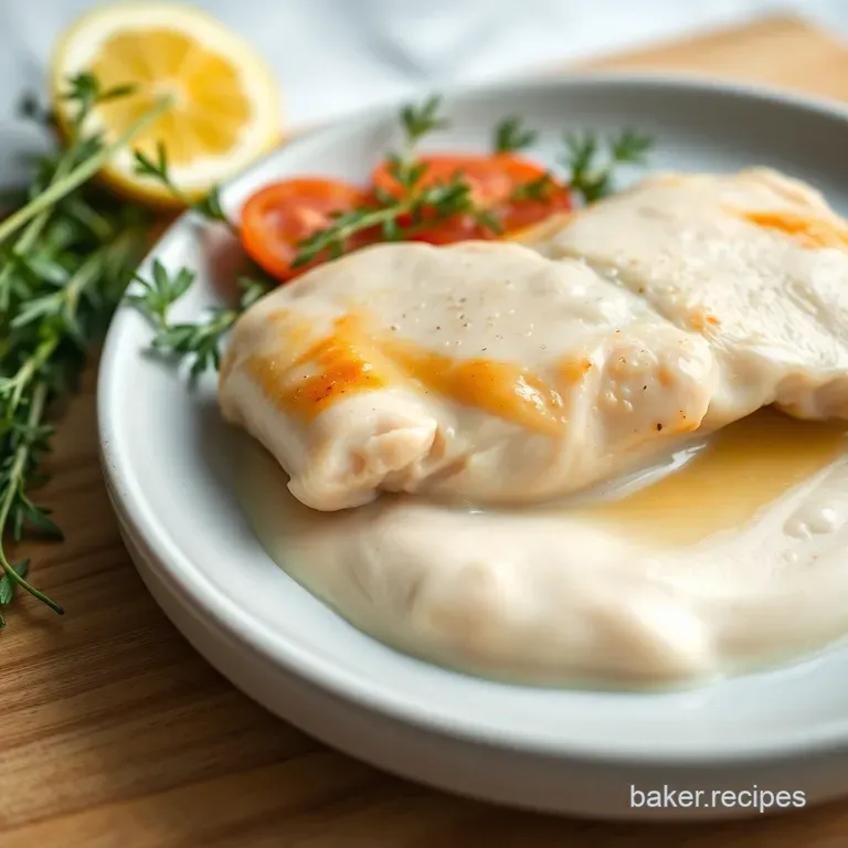 Silky Smooth & Super Versatile: Perfect Poached Chicken Breast presentation