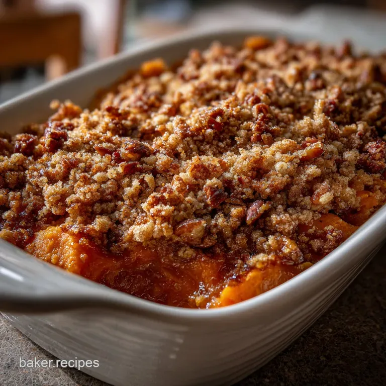 Sweet Potato Casserole: Silky with Pecan Streusel