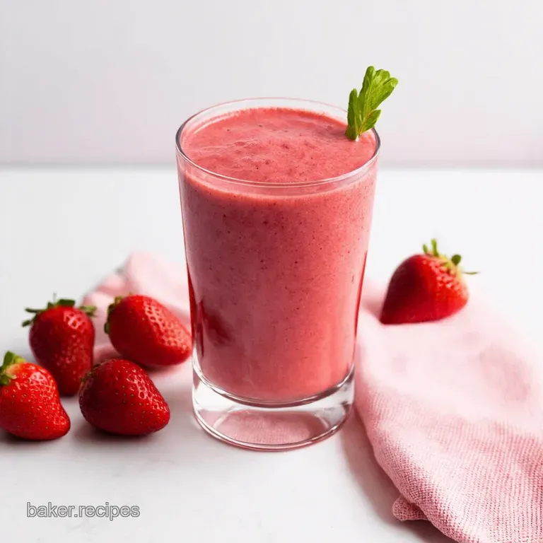 Simply Strawberry Smoothie Sunshine in a Glass
