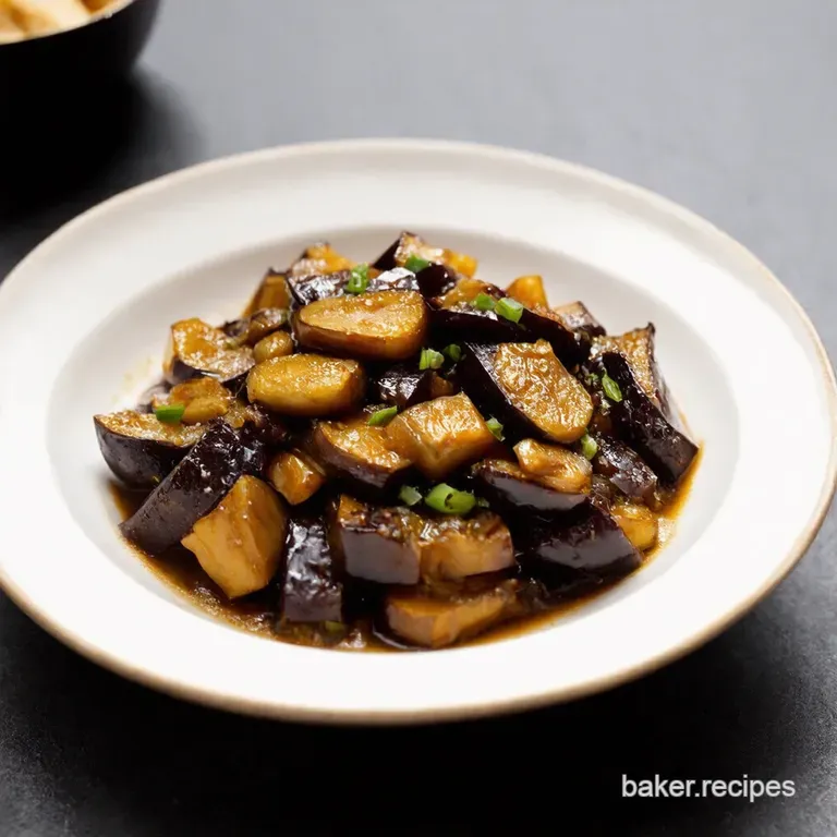 Sizzling Garlic Chinese Eggplant Yu Xiang Qie Zi