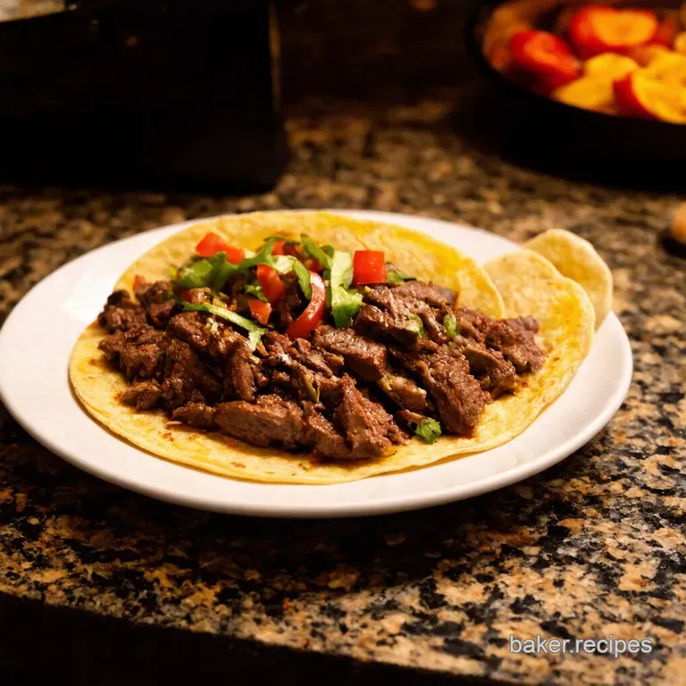 Sizzling Skillet Beef Fajitas Fiesta on a Plate presentation