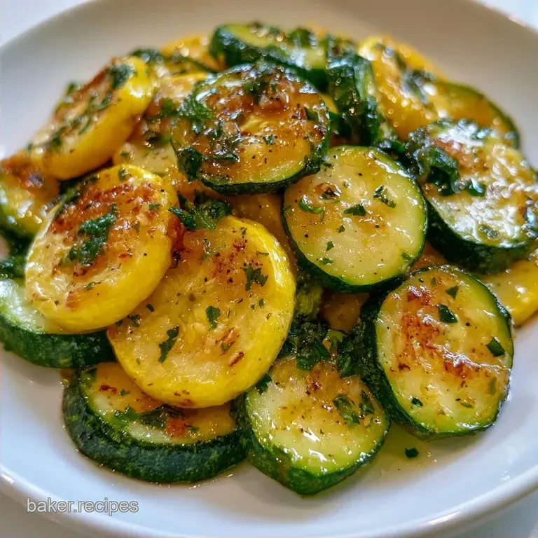 Healthy Skillet Squash and Zucchini