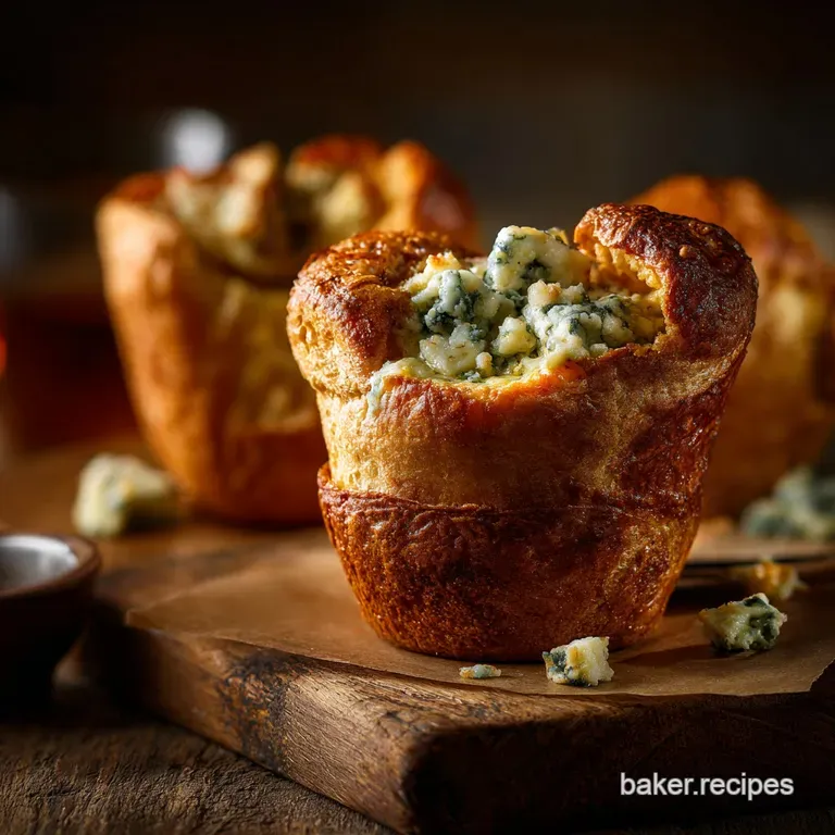 Skyhigh Blue Cheese Chive Popovers the Savoury Showstopper presentation
