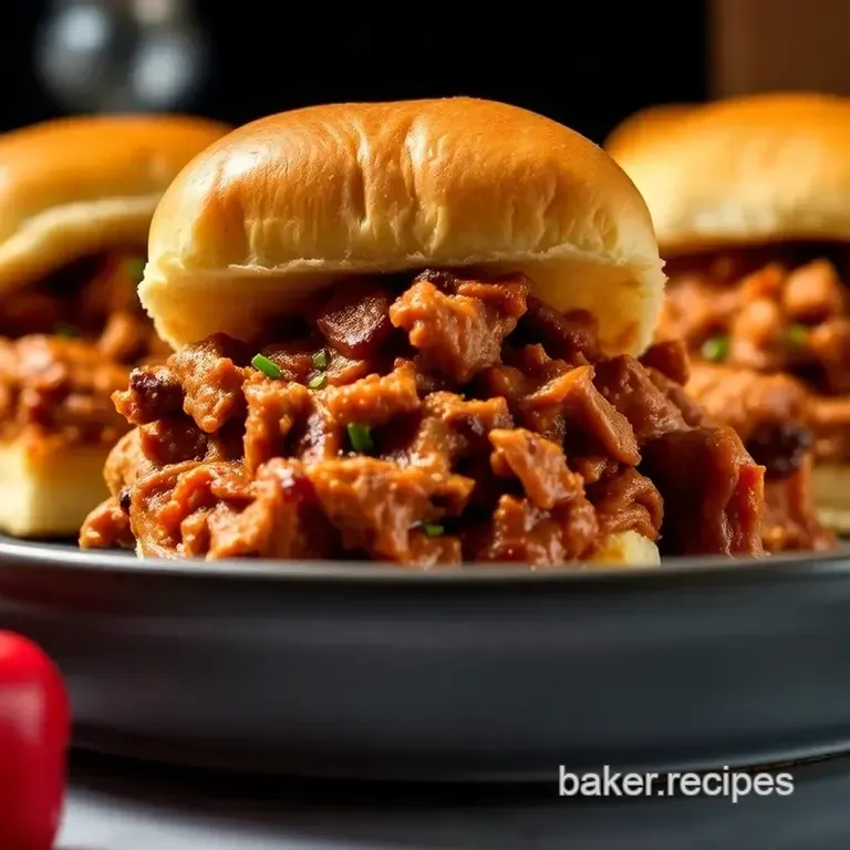 Slow Cooker Bbq Pulled Pork Sliders: Pub Grub Made Easy! presentation