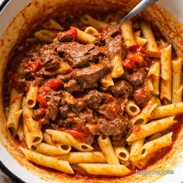 Slow Cooker Beef Ragu with Pappardelle presentation