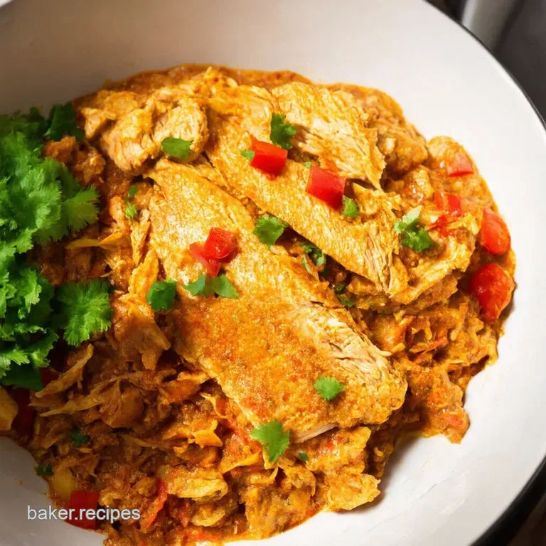 Slow Cooker Chicken Tinga Fiesta in a Crockpot