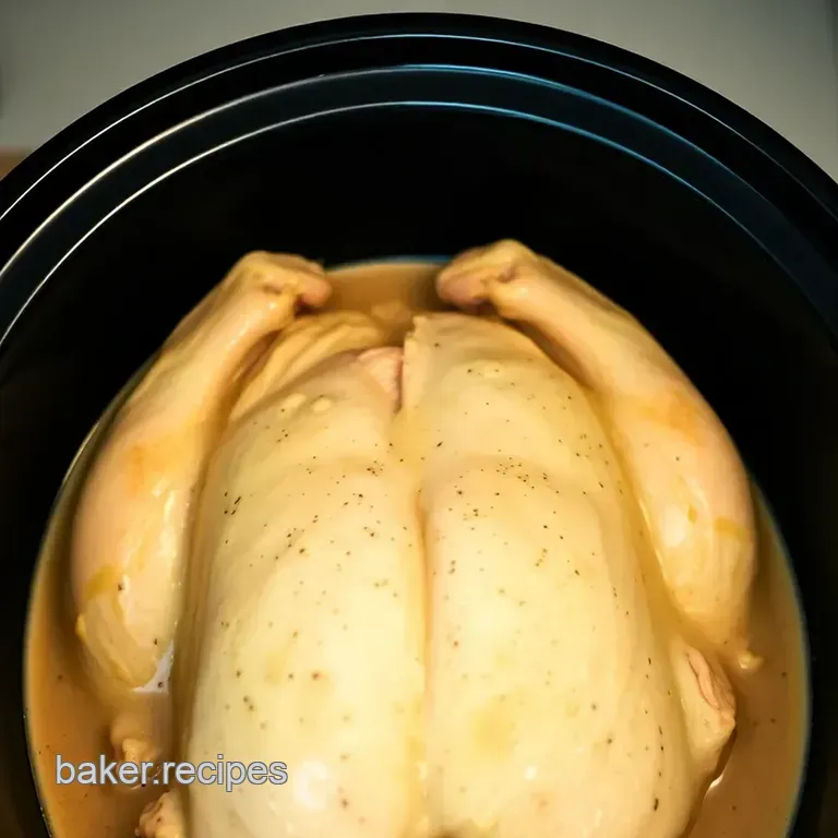 Slow Cooker Comfort Chicken with Creamy Gravy presentation